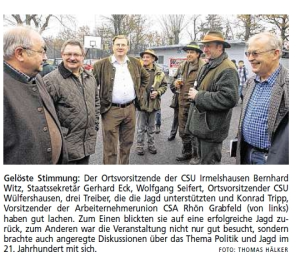 Jagd und Politik 2012