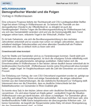 Demografischer Wandel