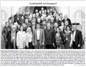 Besuch des Landtages 2013